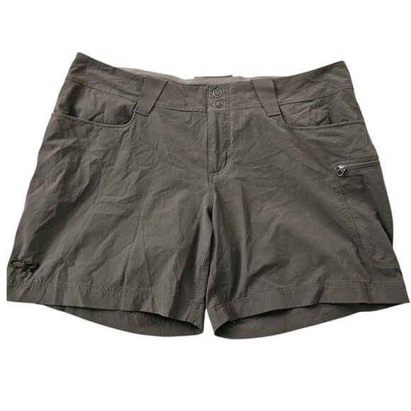 Outdoor Research Shorts Womens 12 Gray Ferrosi Summit Hiking Camping‎ Stretch - Picture 1 of 11